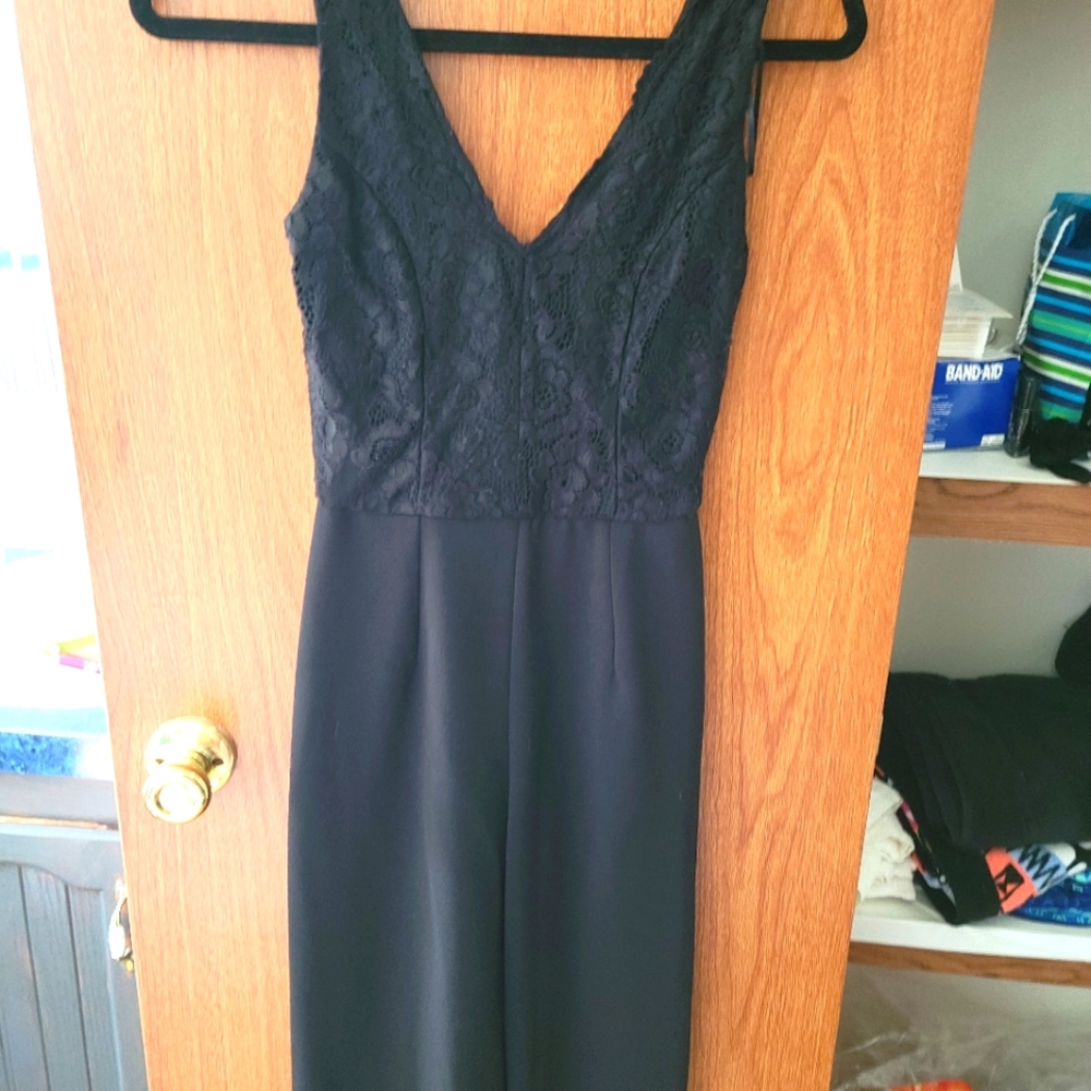 Francescas Black  Lace Jumpsuit